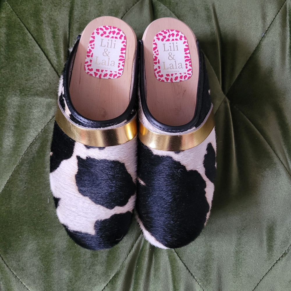 Lili & Lala Swedish Cowhide Clogs